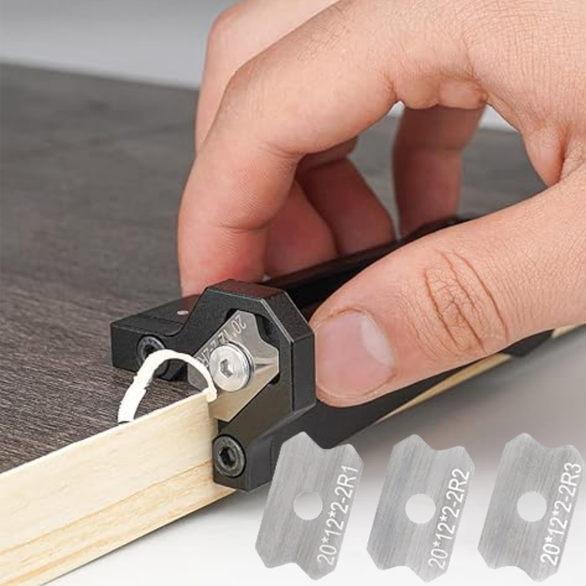 Woodworking Groove - أداة تشذيب حواف قشرة الخشب، أداة