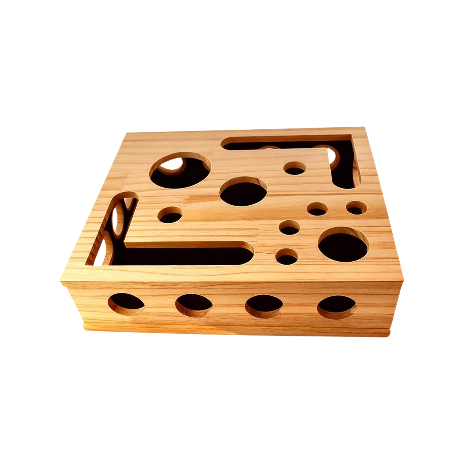 Woodworking Magazine - صندوق تغذية خشبي للقطط مع مبرد