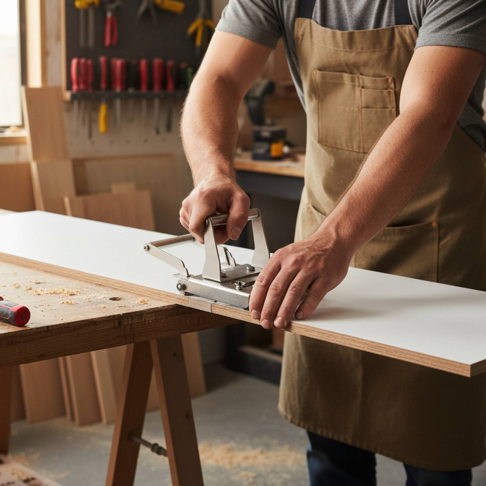 Woodworking Carpenter - أداة تشذيب الحواف اليدوية سهلة الاستخدام،