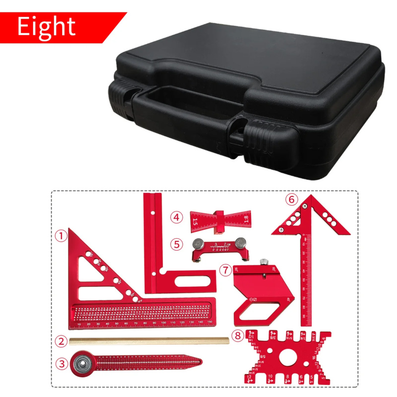 Woodworking Kits - النجارة الألومنيوم مربع عدة مع صندوق