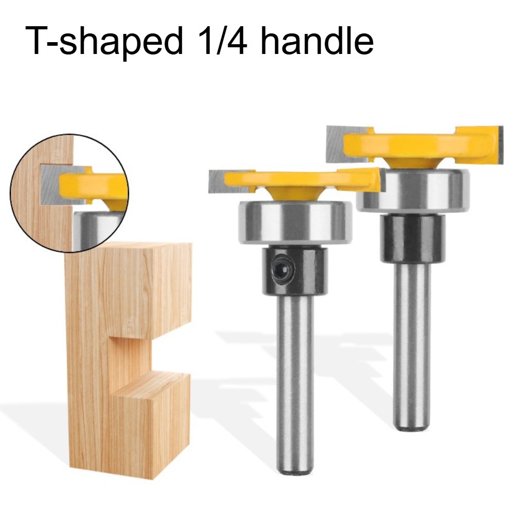 Woodworking Groove - أداة تفريز الخشب بمقبض على شكل