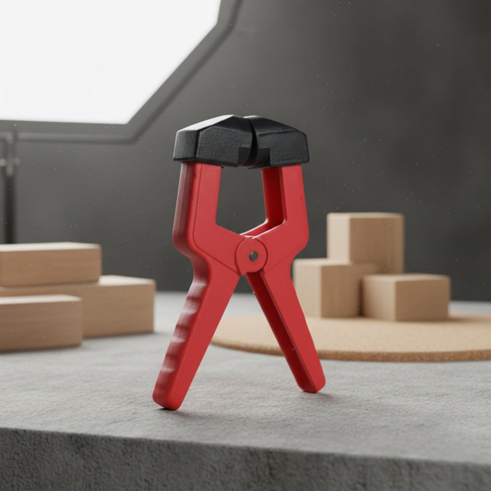 مشبك مثلثي الشكل باللون الأحمر - مراجعة Woodworking Clamp وسعره