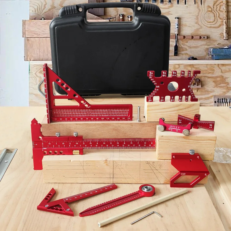النجارة الألومنيوم مربع عدة مع - مراجعة Woodworking Kits وسعره