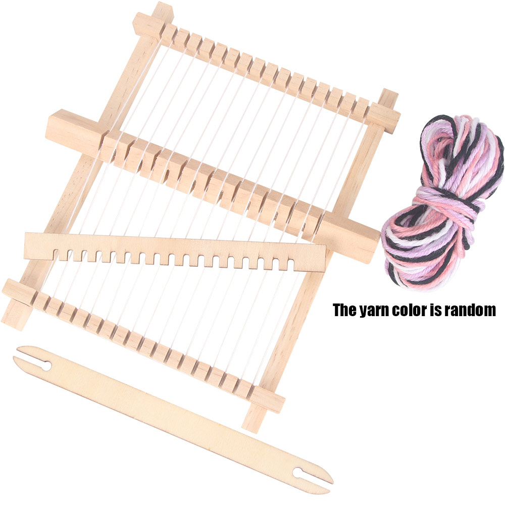 طقم نول نسيج خشبي صغير للحياكة - مراجعة Woodworking Kits وسعره