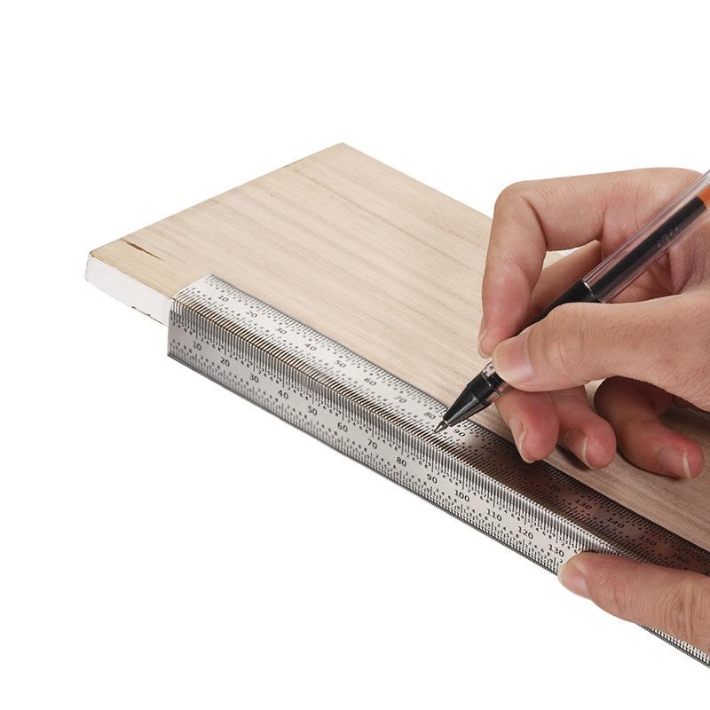مسطرة قياس عالية الدقة على شكل - مراجعة Woodworking Carpenter وسعره